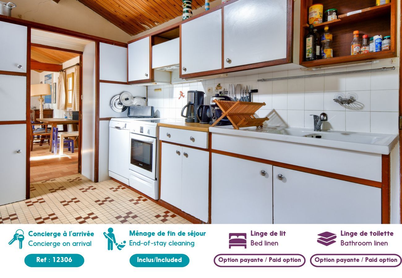 Casa en Noirmoutier-en-l´Ile - A 100 m de la playa - 6 adultos / 4 niños - Jardín