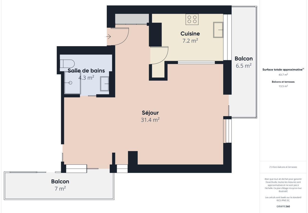 Apartamento en La Baule-Escoublac - A 350m de la playa, apartamento para 2 - balcón