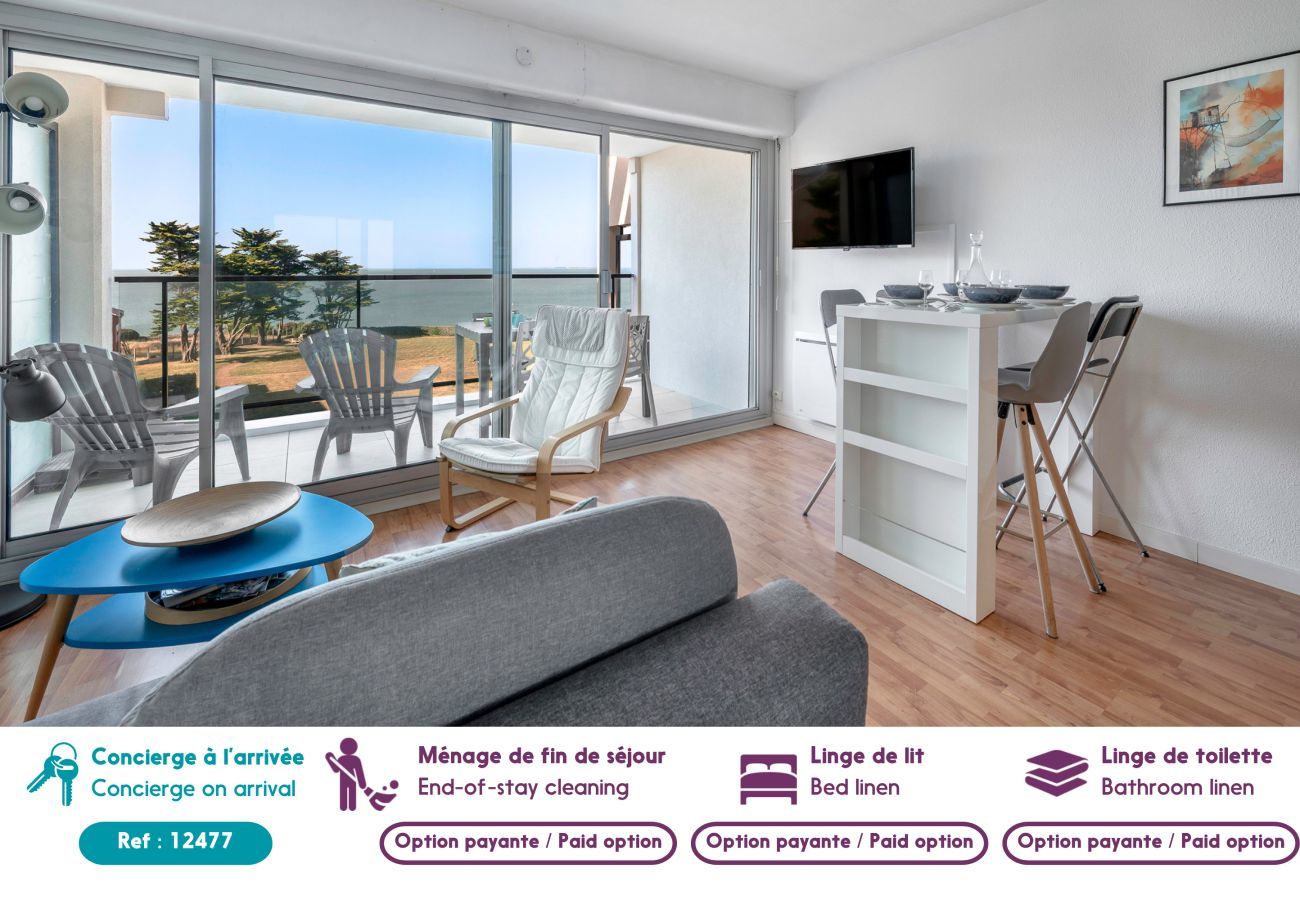Apartamento en Pornic - Apartamento en primera línea de mar para 4