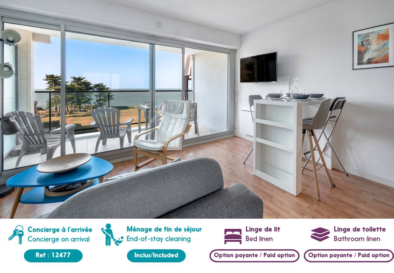 Apartamento en Pornic - Apartamento en primera línea de mar para 4