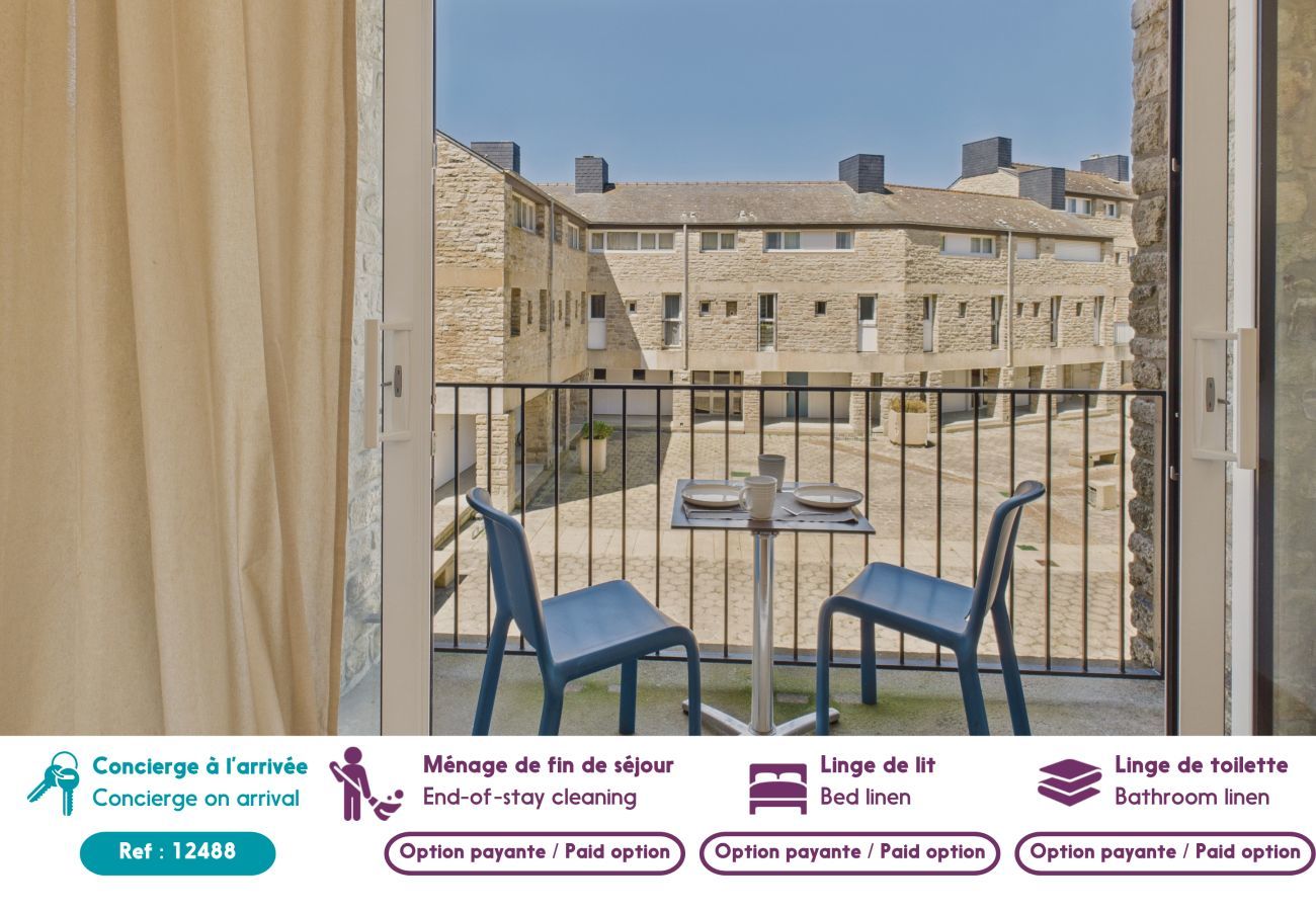 Apartamento en Arzon - Apartamento para 2 con balcón junto al mar