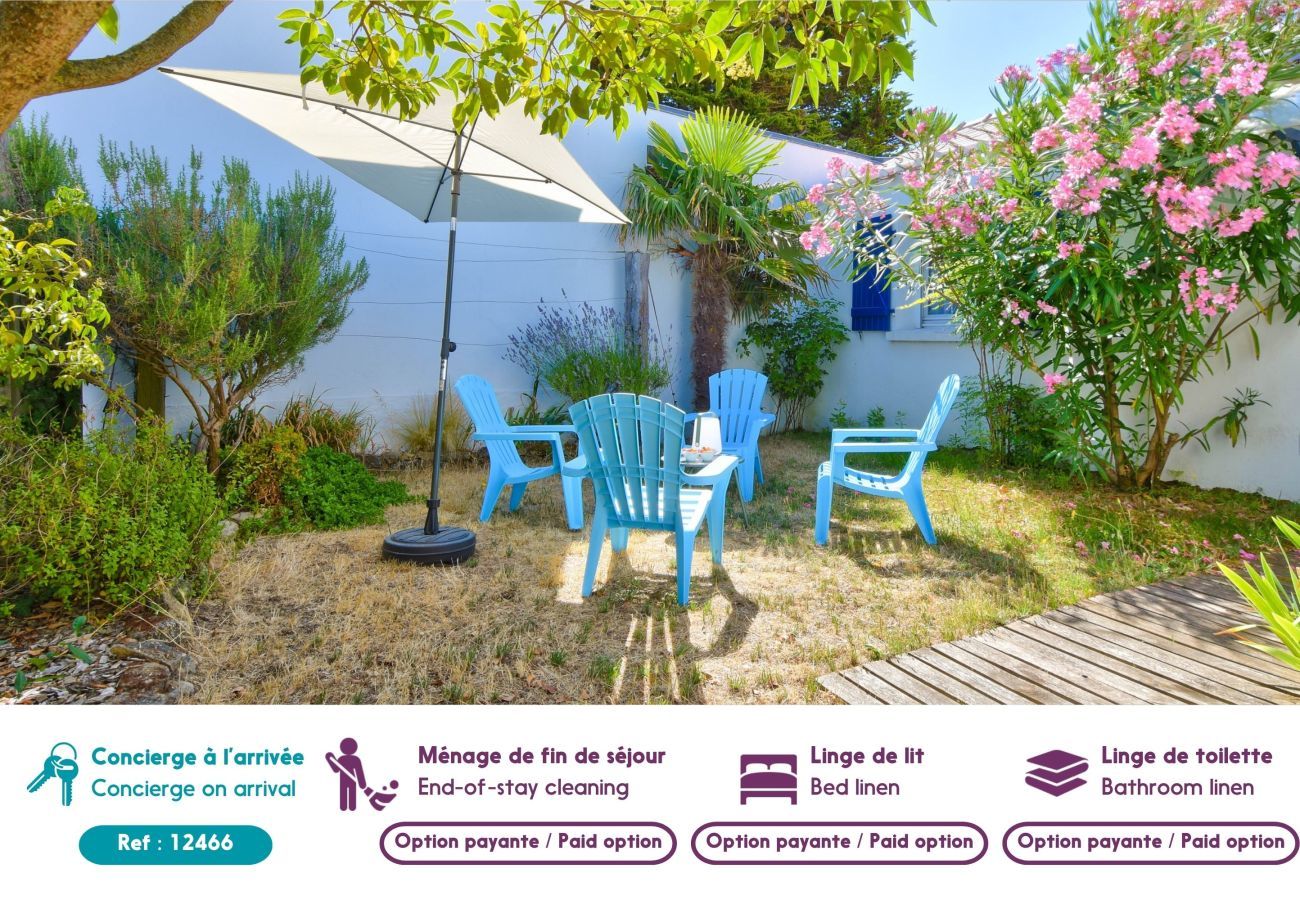 Casa en L'Epine - Casa para 7 a 800 m del mar con jardín
