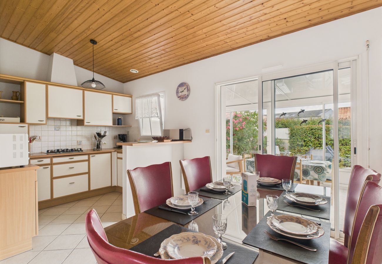 Casa en Saint-Hilaire-de-Riez - Jardín y terraza - Casa para 6 en St Gilles