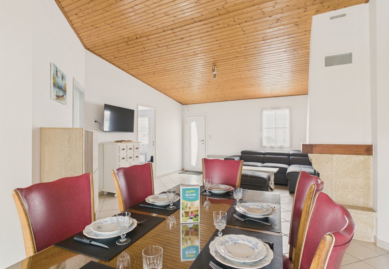 Casa en Saint-Hilaire-de-Riez - Jardín y terraza - Casa para 6 en St Gilles