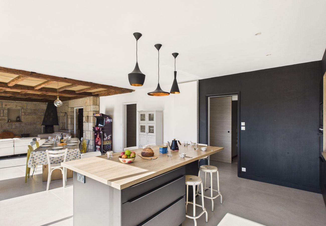 Casa en Pont-l´Abbé - Vista al río – Casa grande con jardín para 10 