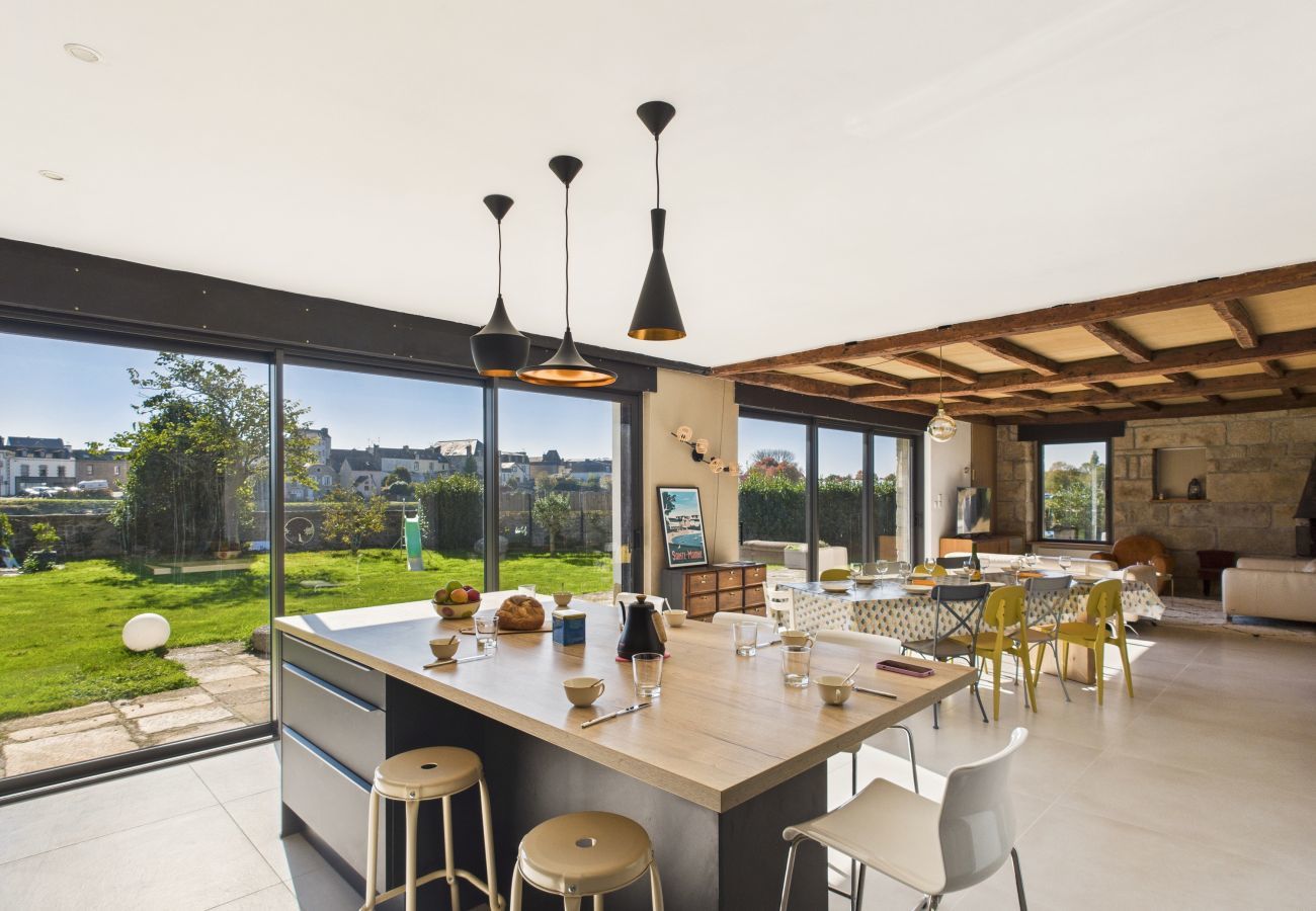 Casa en Pont-l´Abbé - Vista al río – Casa grande con jardín para 10 