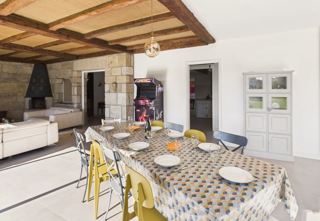 Casa en Pont-l´Abbé - Vista al río – Casa grande con jardín para 10 