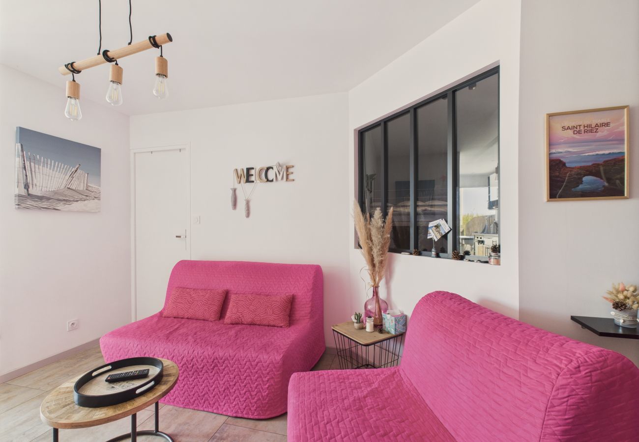 Apartamento en Saint-Hilaire-de-Riez - A 20 m de la playa, apartamento para 4, terraza