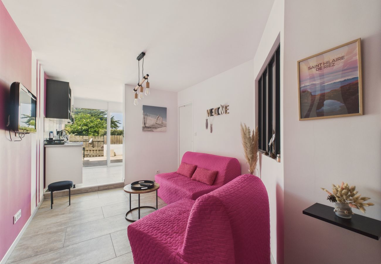 Apartamento en Saint-Hilaire-de-Riez - A 20 m de la playa, apartamento para 4, terraza