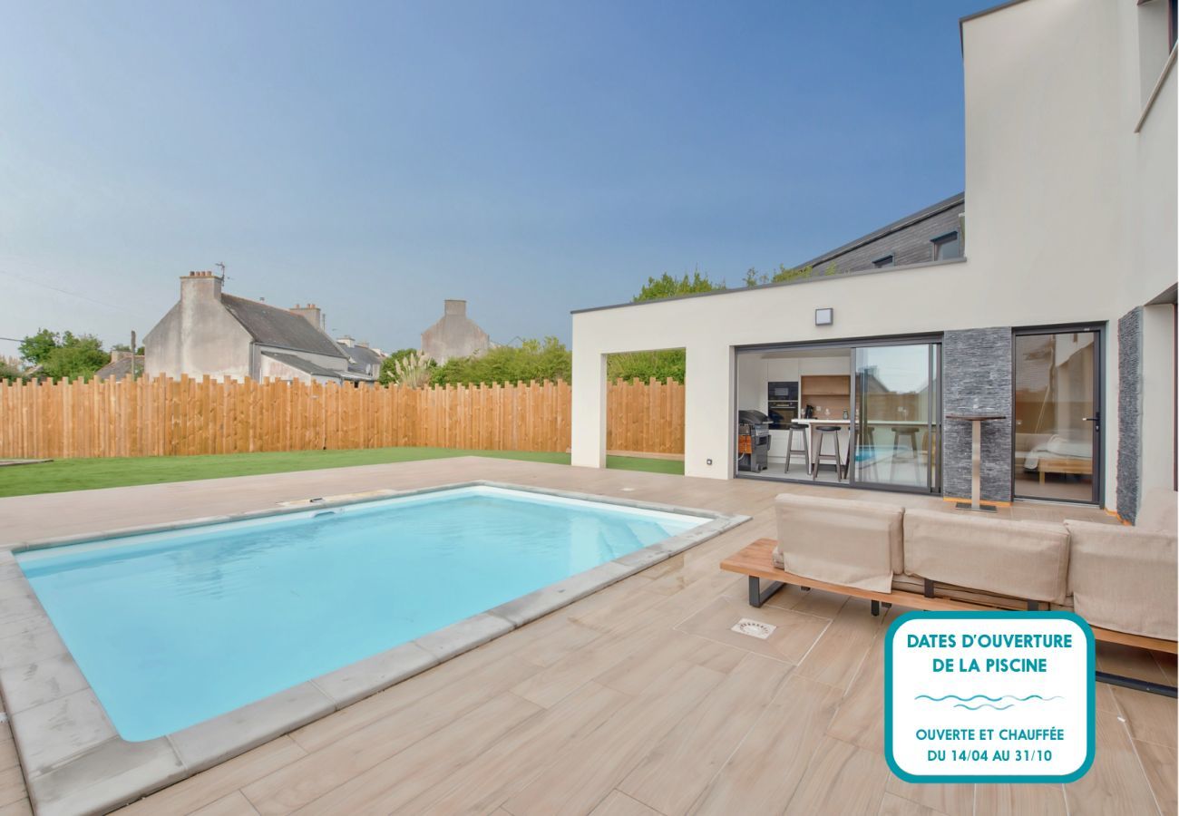 Casa en Plouguerneau - Villa para 9 - Piscina climatizada - Jacuzzi