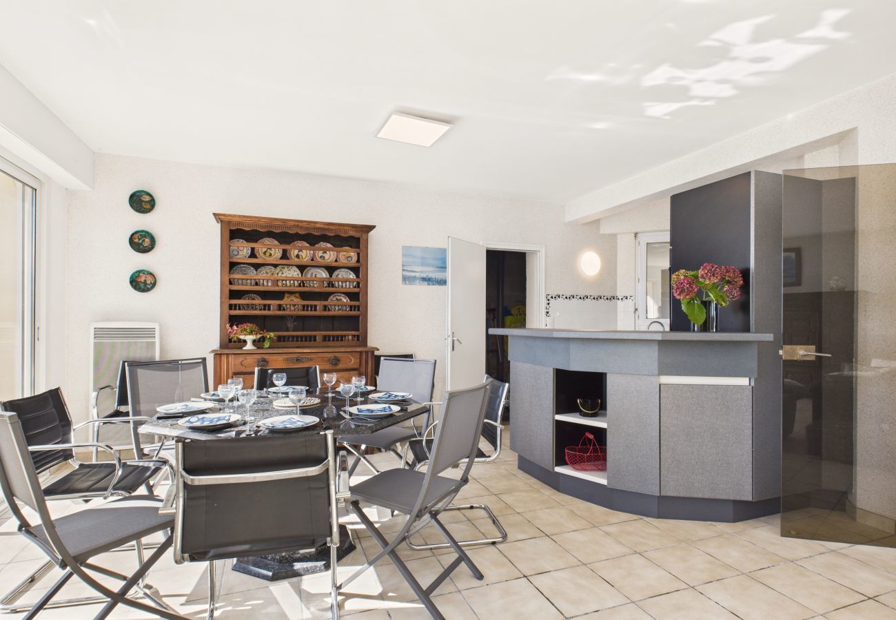 Casa en Arzon - Casa frente al mar para 8 personas con jardín