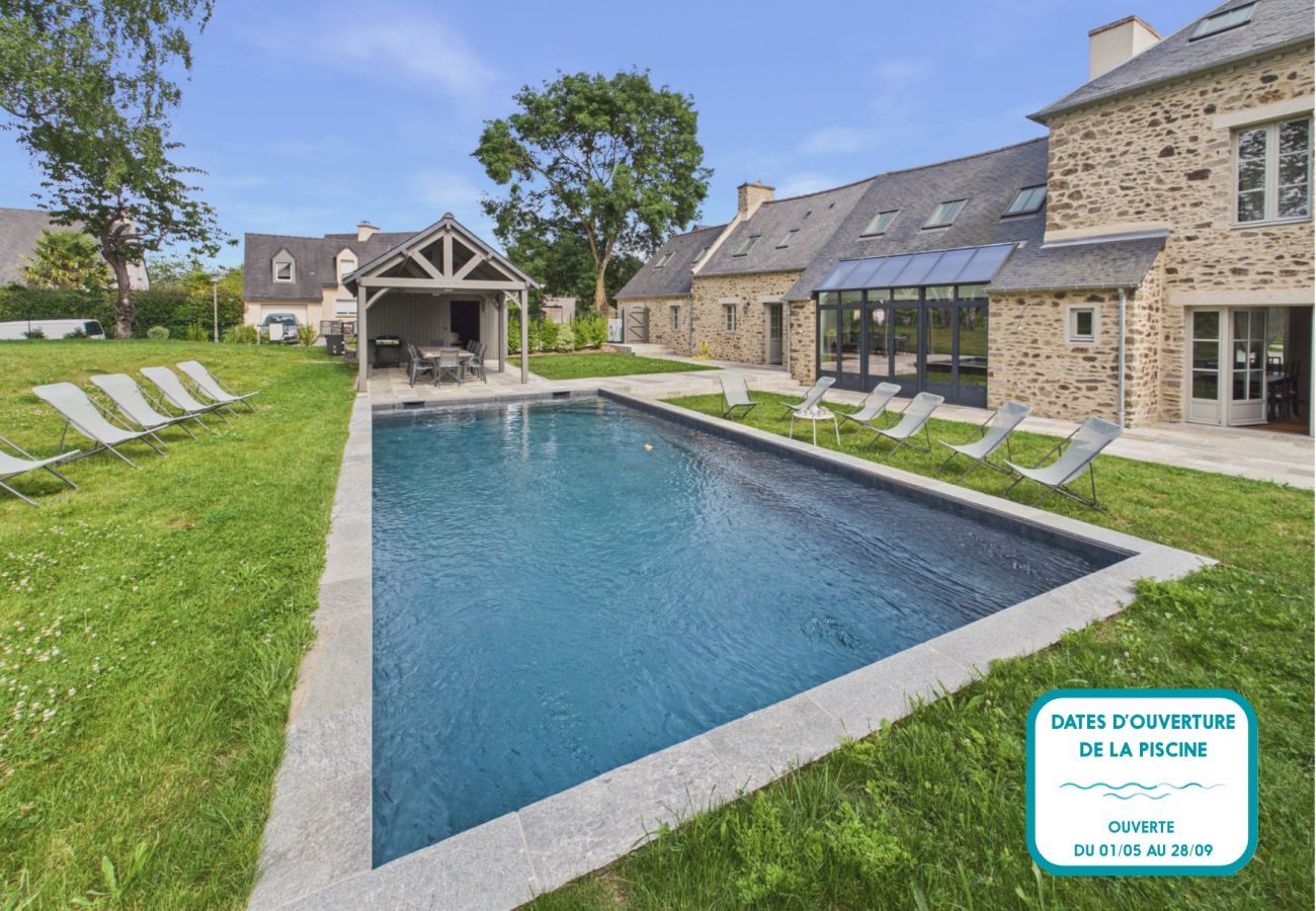 Casa en Tréméreuc - Casa para 12 con amplio jardín y piscina