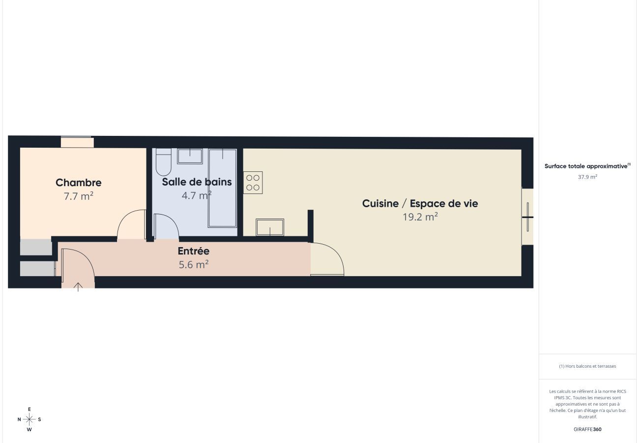 Apartamento en Les Sables-d´Olonne - A 200m de Grande Plage, apt 2 adultos/2 niños