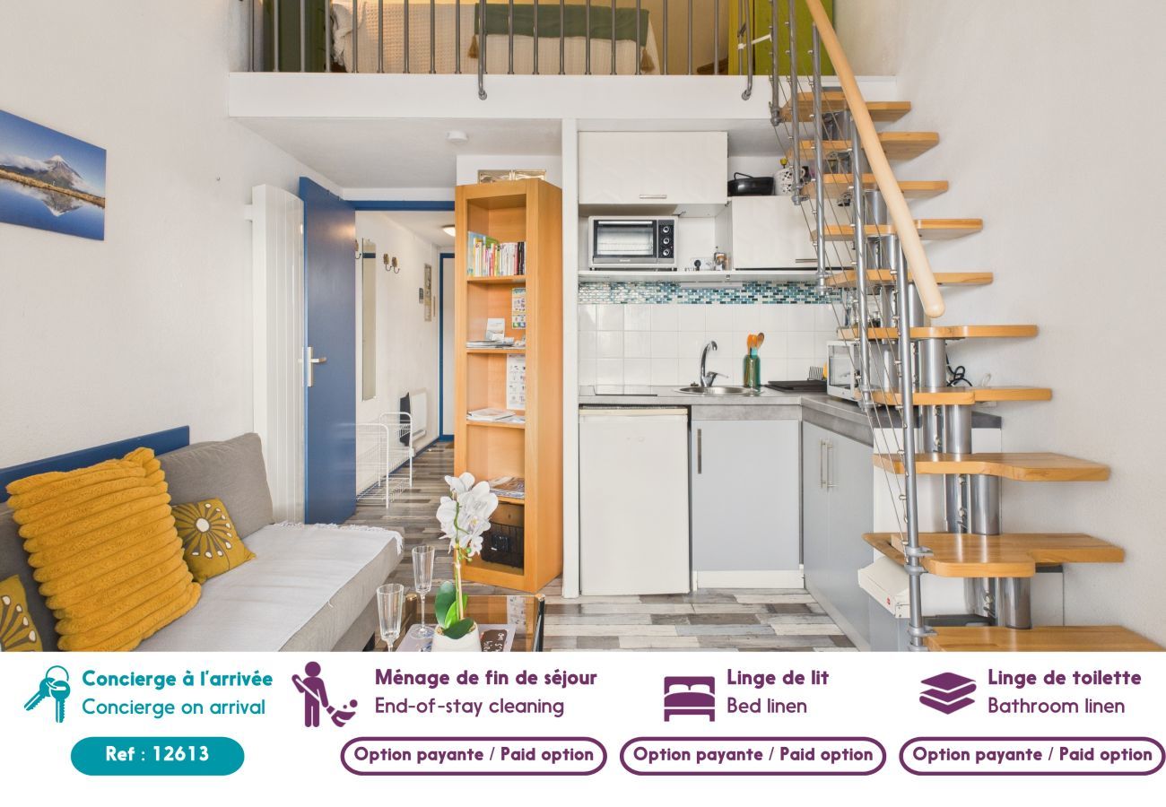 Apartamento en Les Sables-d´Olonne - Apto vista mar a 900m de la playa para 3