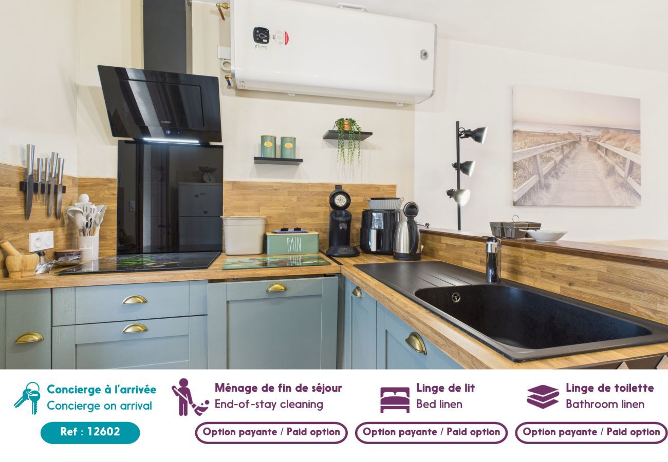 Casa en Saint-Vincent-sur-Jard - 500m playa, casa con jardín para 6