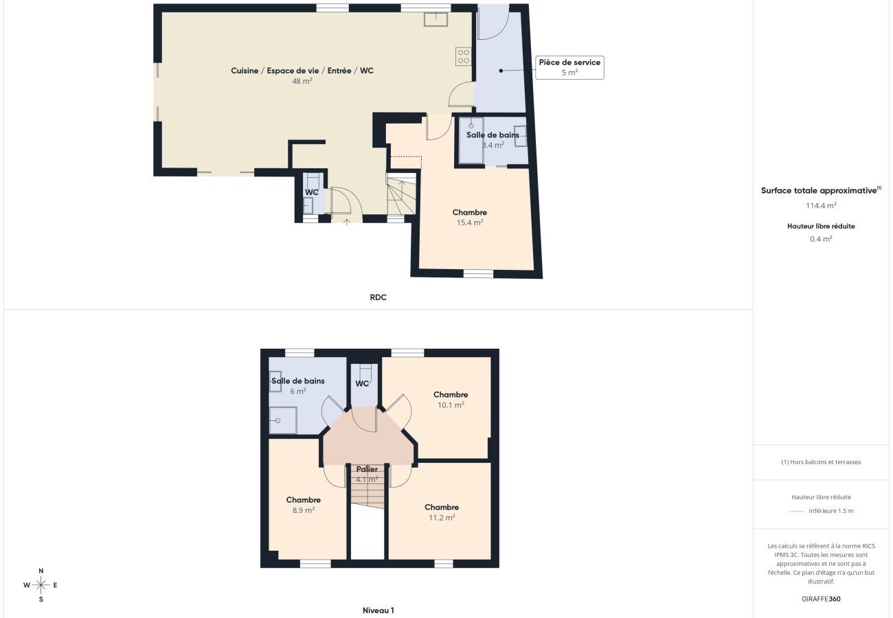 Casa en Arzon - 600 m de la playa – Casa para 6 adultos y 1 niño