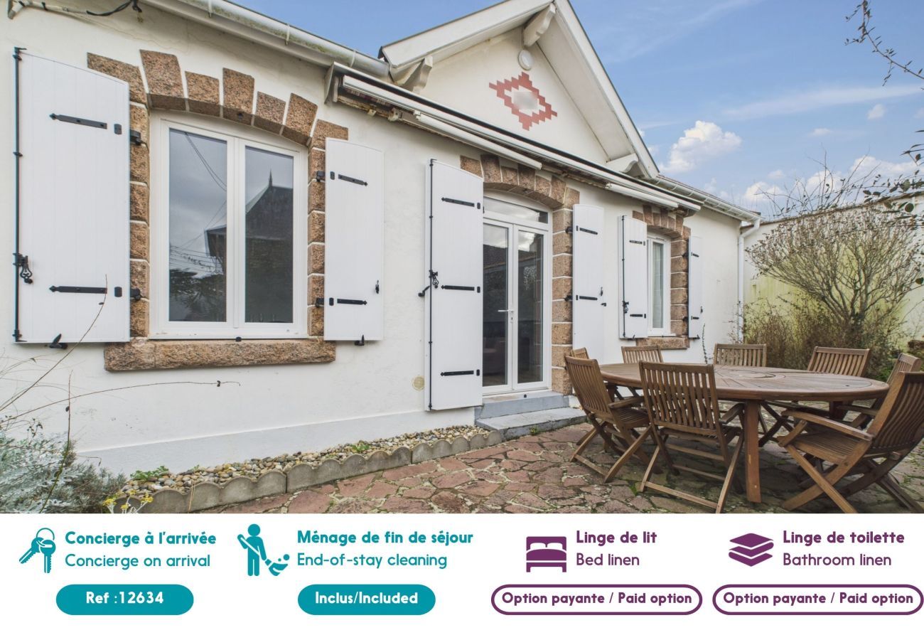 Casa en Saint-Michel-Chef-Chef - Casa a 50m del mar, para 8 adultos y 3 niños