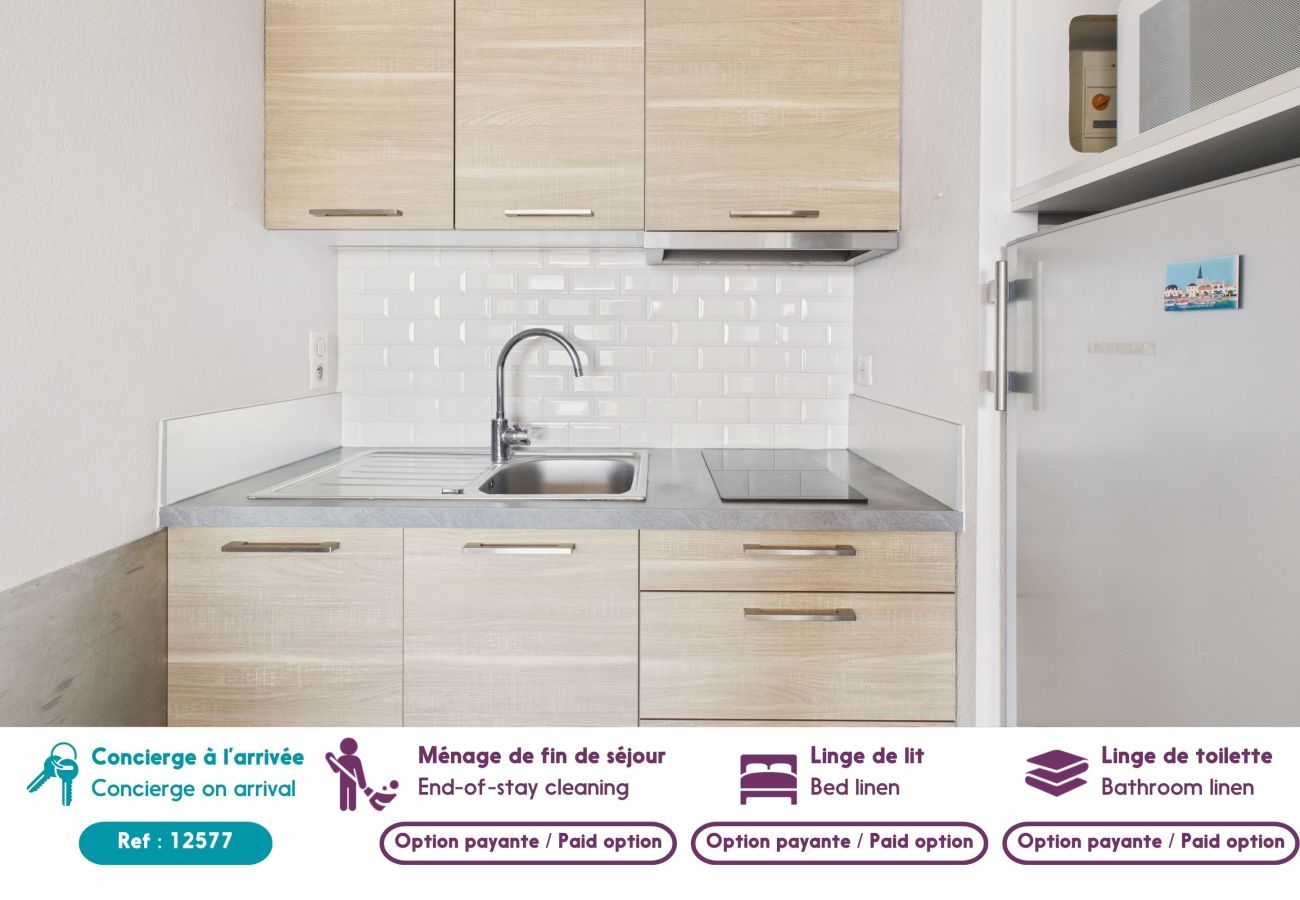 Apartamento en Saint-Gilles-Croix-de-Vie - Alojamiento para 4 con magníficas vistas al mar