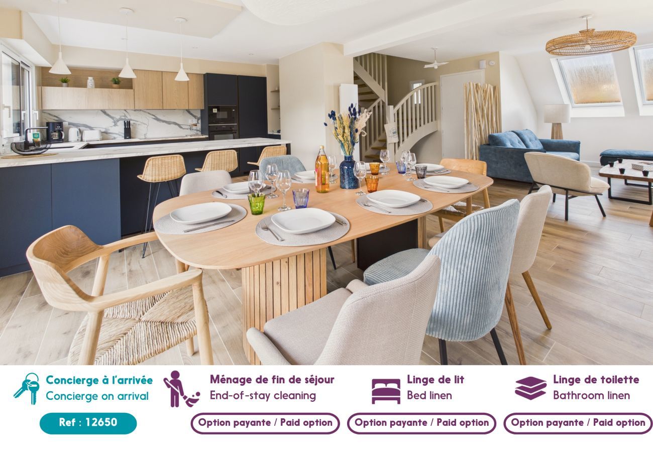 Casa en Fouesnant - A 100 m de la playa – Casa para 8 con jardín 