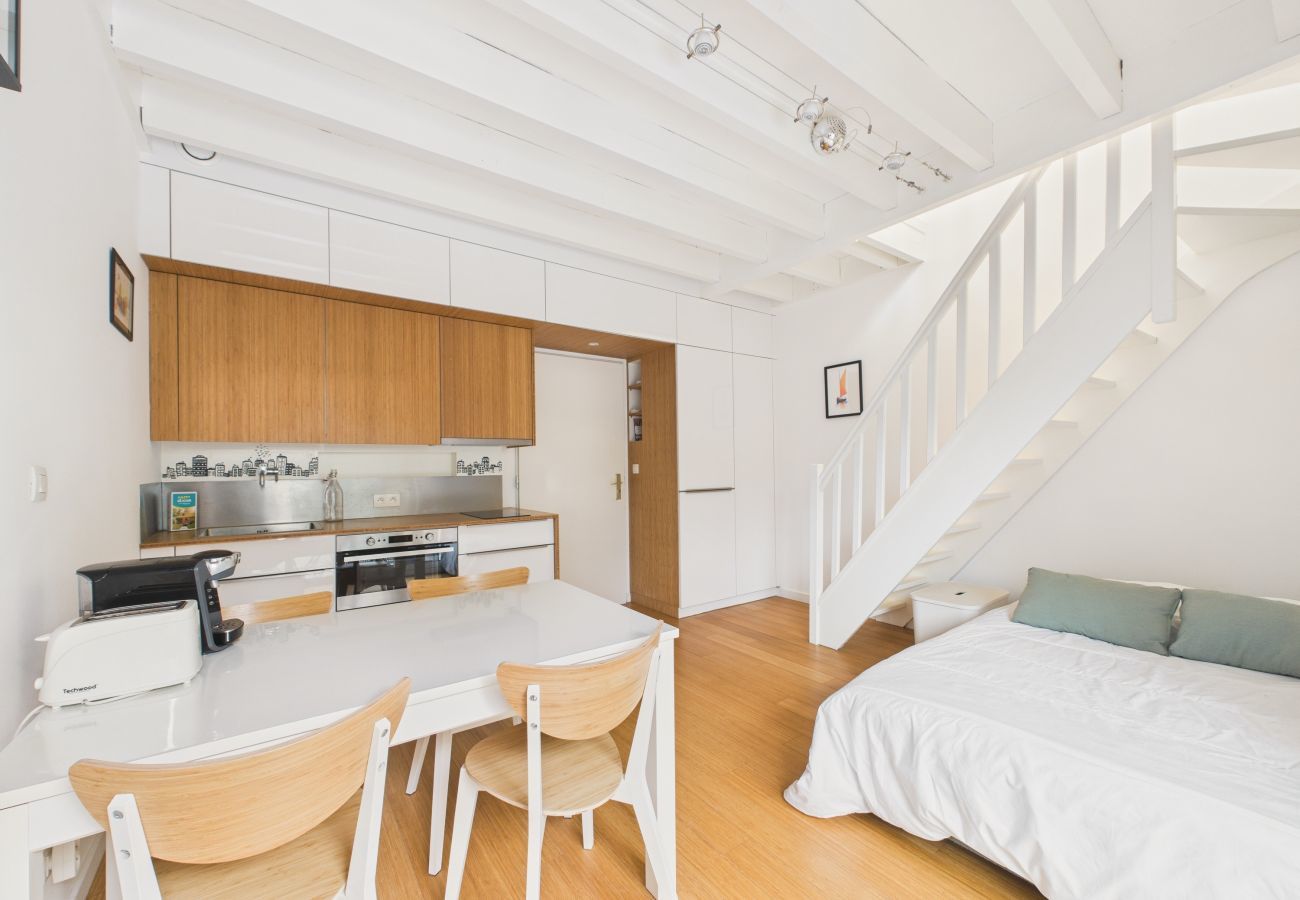 Estudio en Préfailles - Apartamento para 4, piscina, mar a 150m