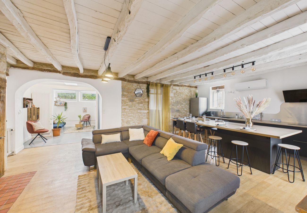 Casa en La Dornac - Casa espectacular con piscina y jardín para 8