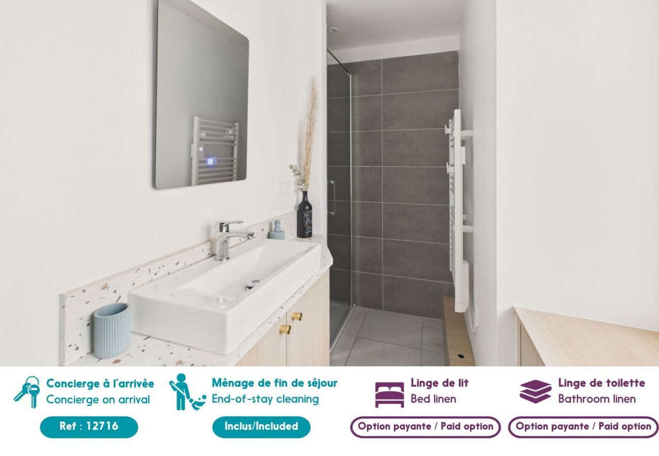 Casa adosada en Pornic - Casa en Pornic para 4 con jacuzzi y terraza