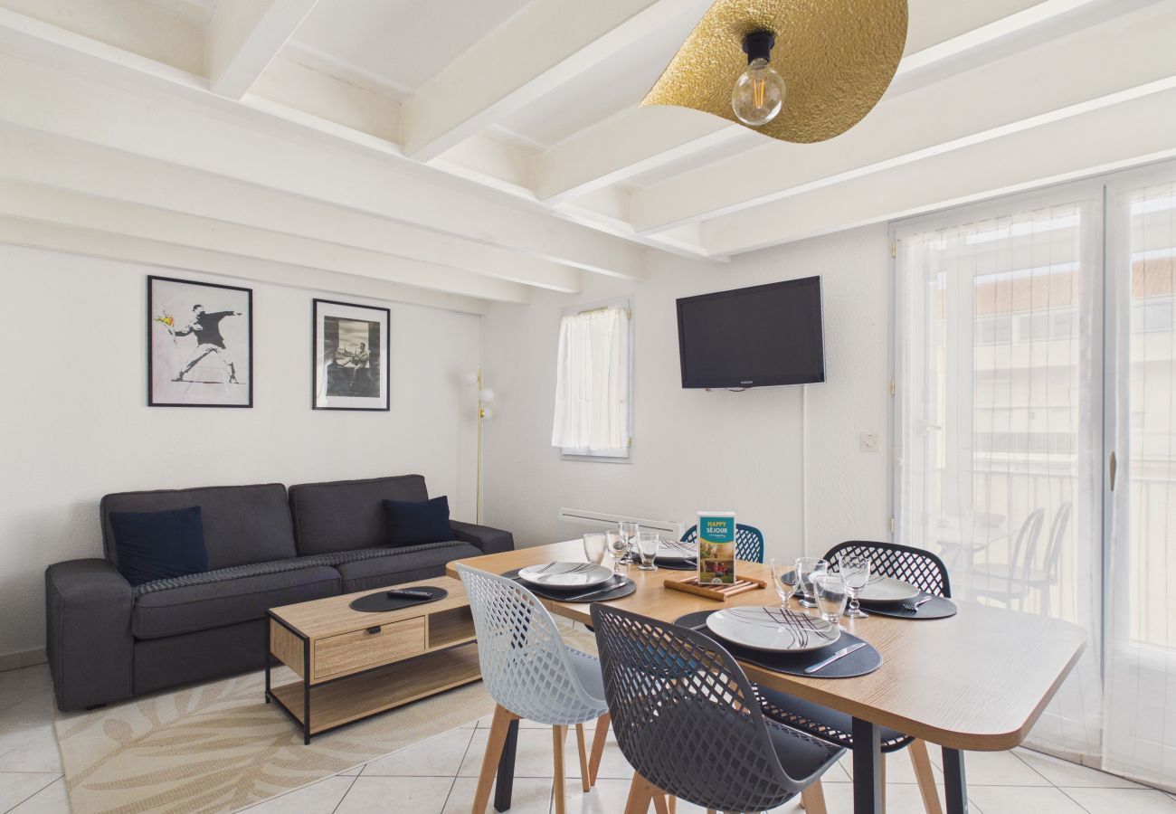 Apartamento en Saint-Hilaire-de-Riez - Apartamento con logia y vista al mar para 4