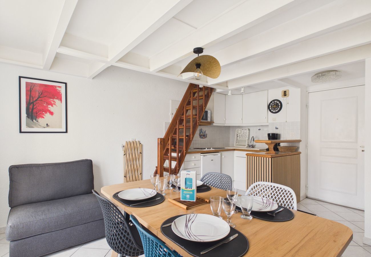 Apartamento en Saint-Hilaire-de-Riez - Apartamento con logia y vista al mar para 4