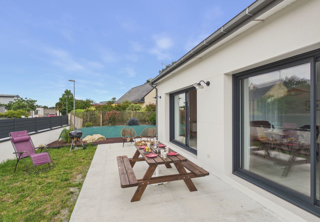 Casa en Plonéour-Lanvern - Casa nueva para 6 personas con jardín y terraza