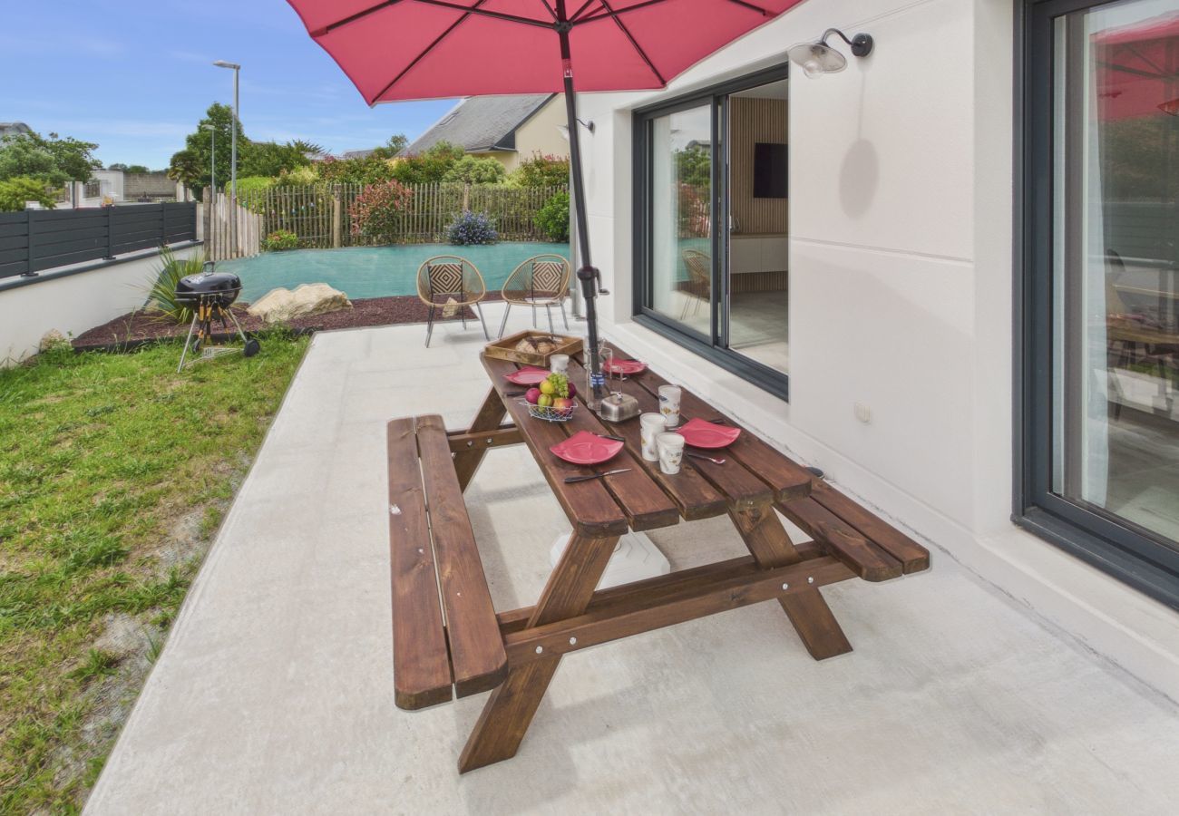 Casa en Plonéour-Lanvern - Casa nueva para 6 personas con jardín y terraza