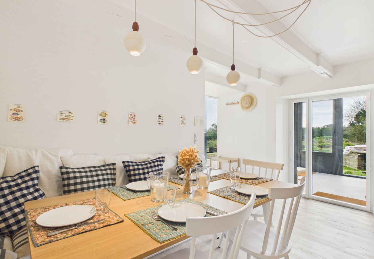 Casa en Plouguerneau - Playa a 300m, casa para 7, jardín y terraza