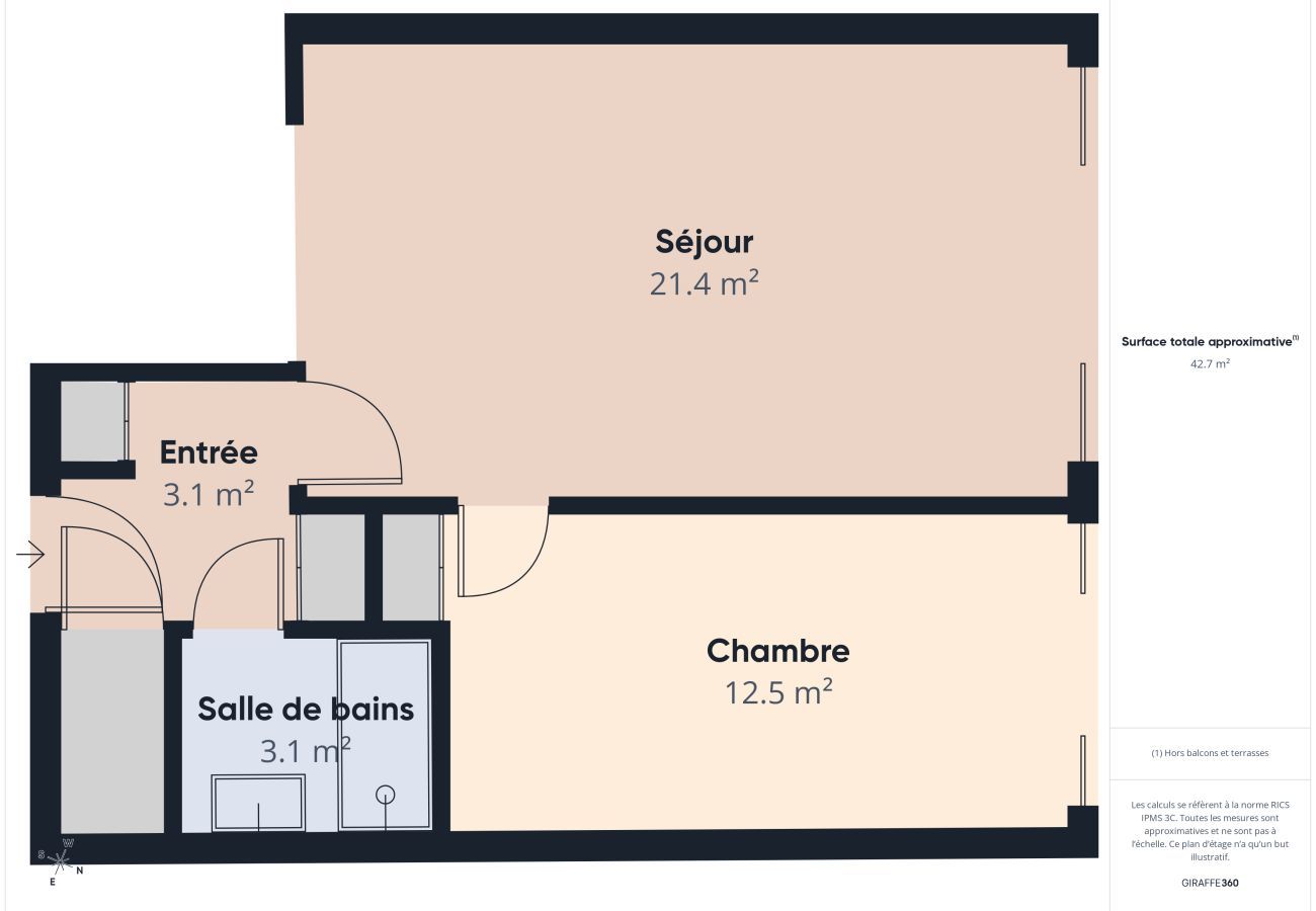 Apartamento en La Baule-Escoublac - A 70m de la playa, apto 2 en La Baule