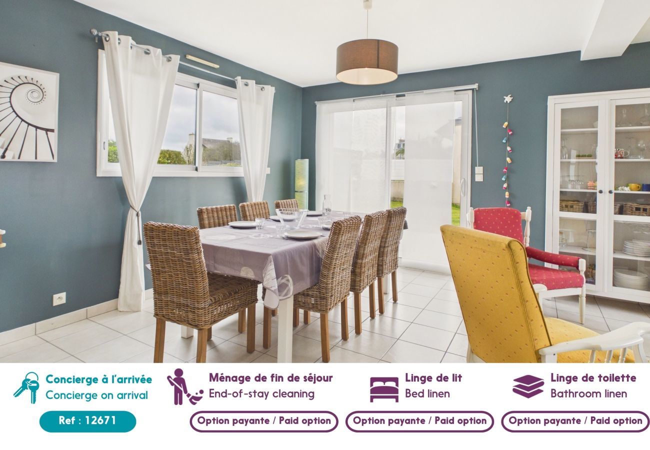 Casa en Guissény - Playa a 200m, casa para 6 con jardín