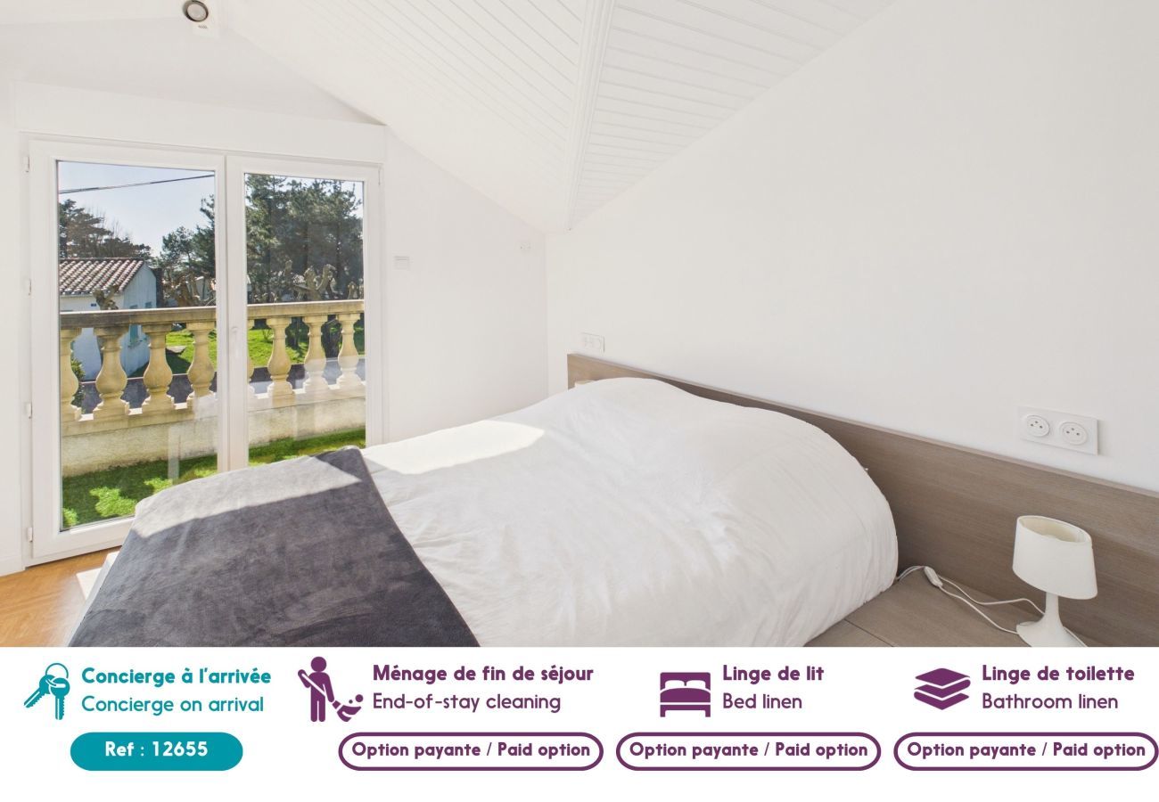 Casa adosada en Bretignolles-sur-Mer - Playa a 500m, casa para 4 con jardín