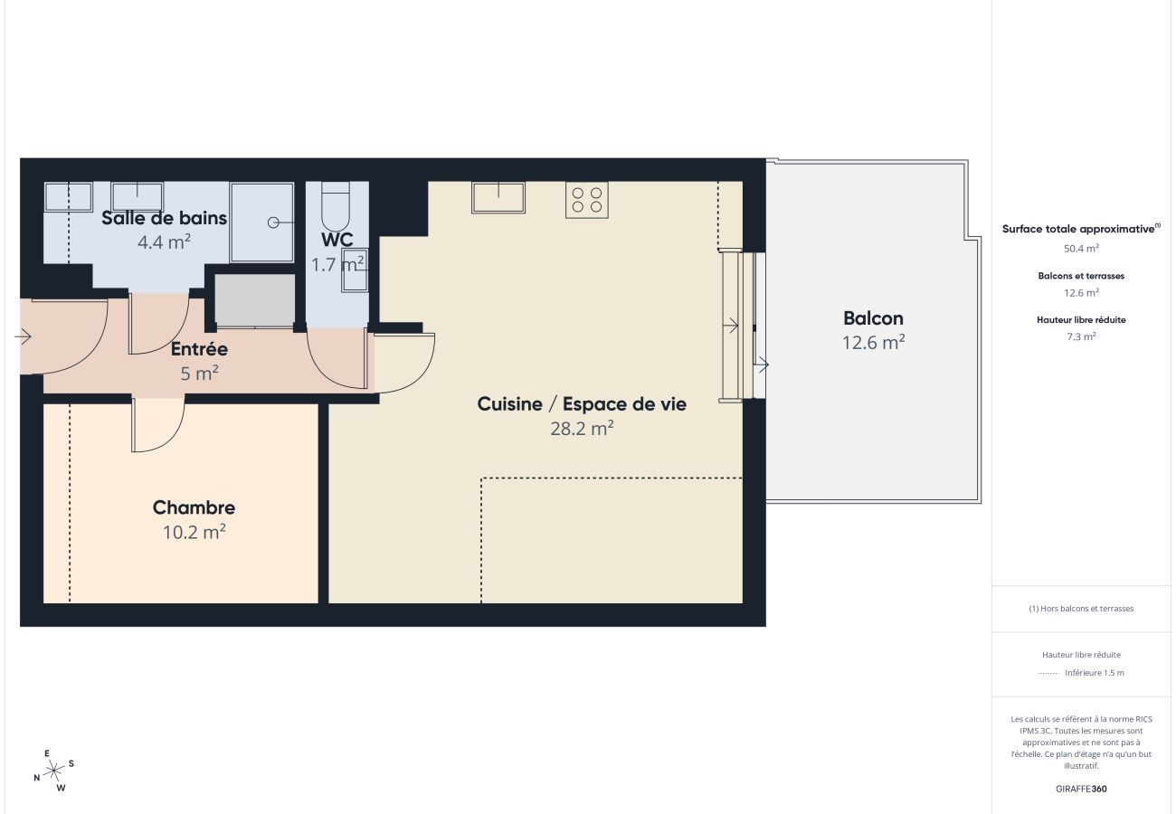 Apartamento en Sarzeau - Apartamento para 4 – Balcón con vista al mar