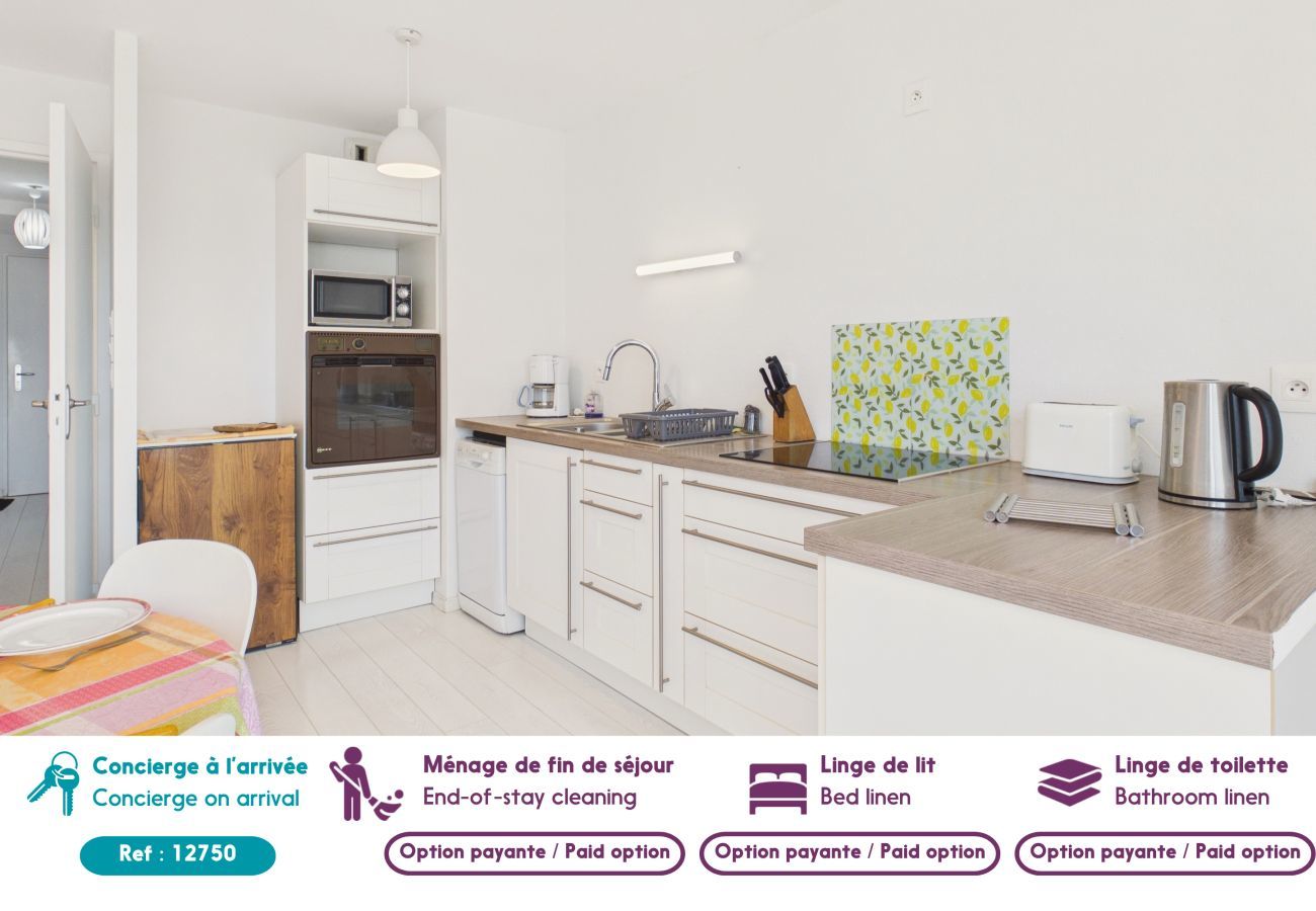 Apartamento en Sarzeau - Apartamento para 4 – Balcón con vista al mar