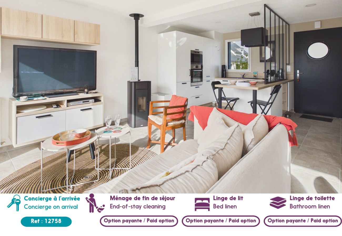 Casa en Fouesnant - A 500 m de la playa – Casa para 6 con jardín