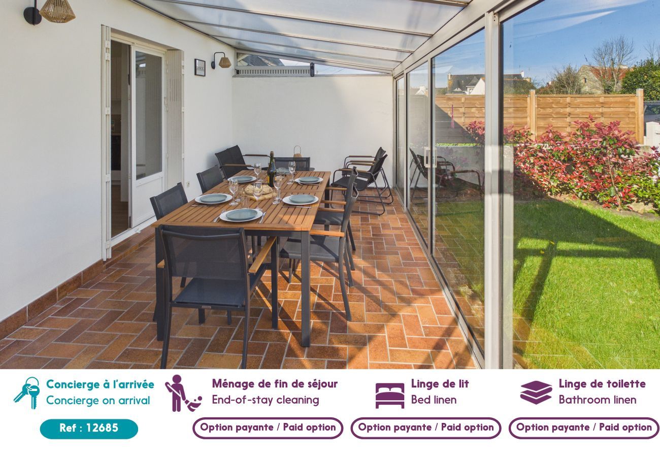 Casa en Treffiagat - Playa a pie – Casa para 6 con veranda