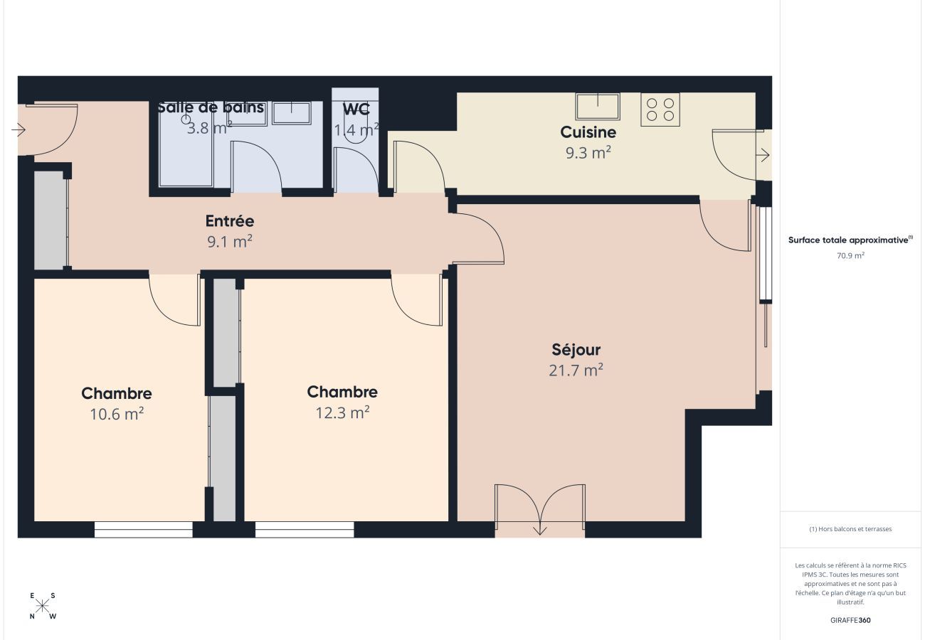 Apartamento en Les Sables-d´Olonne - Apartamento con magníficas vistas al mar para 4