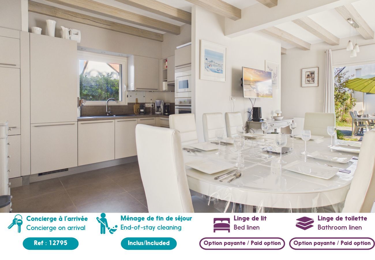 Casa en Le Pouliguen - A 250 m del mar, casa familiar con jardín