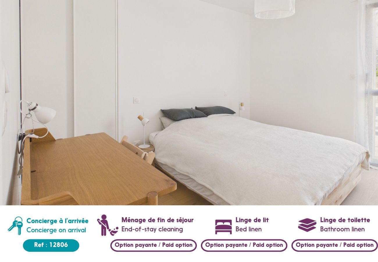 Apartamento en Pléneuf-Val-André - Apartamento para 4, terraza, a 200 m del puerto