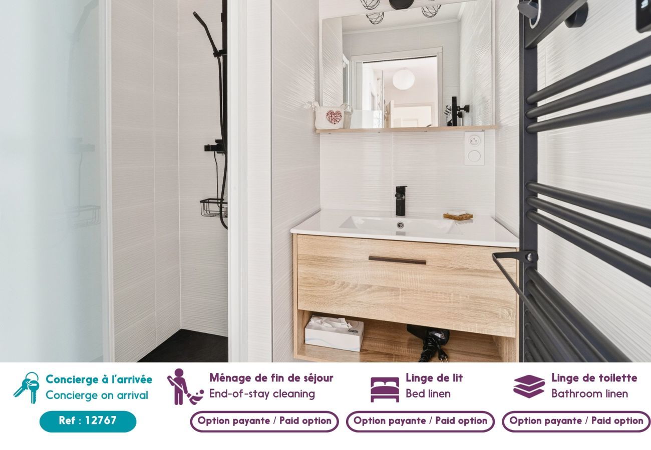 Apartamento en Dinard - Apart. para 4, piscina comunitaria, playa 700 m