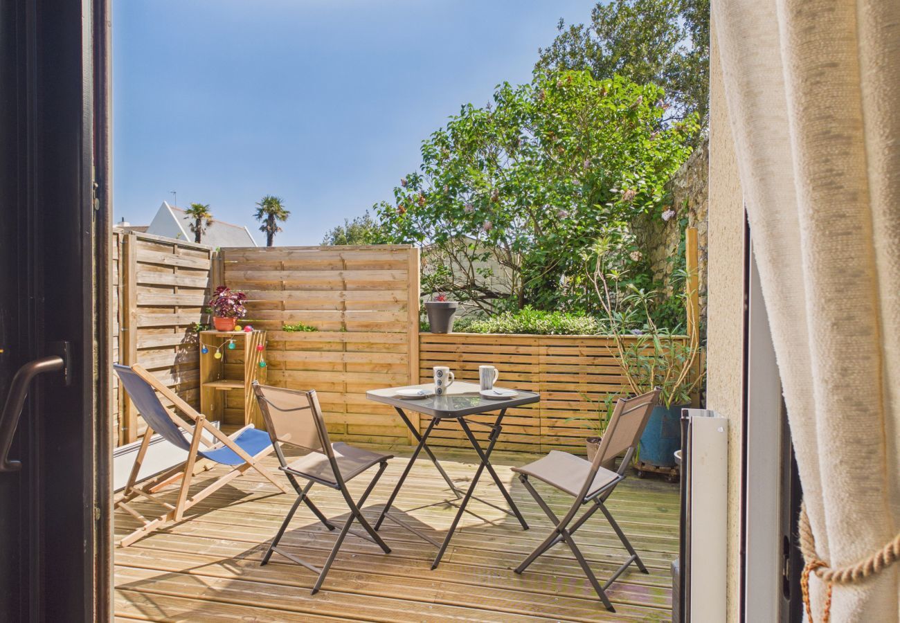 Apartamento en Le Croisic - Cerca del mar, apartamento para 2 con terraza