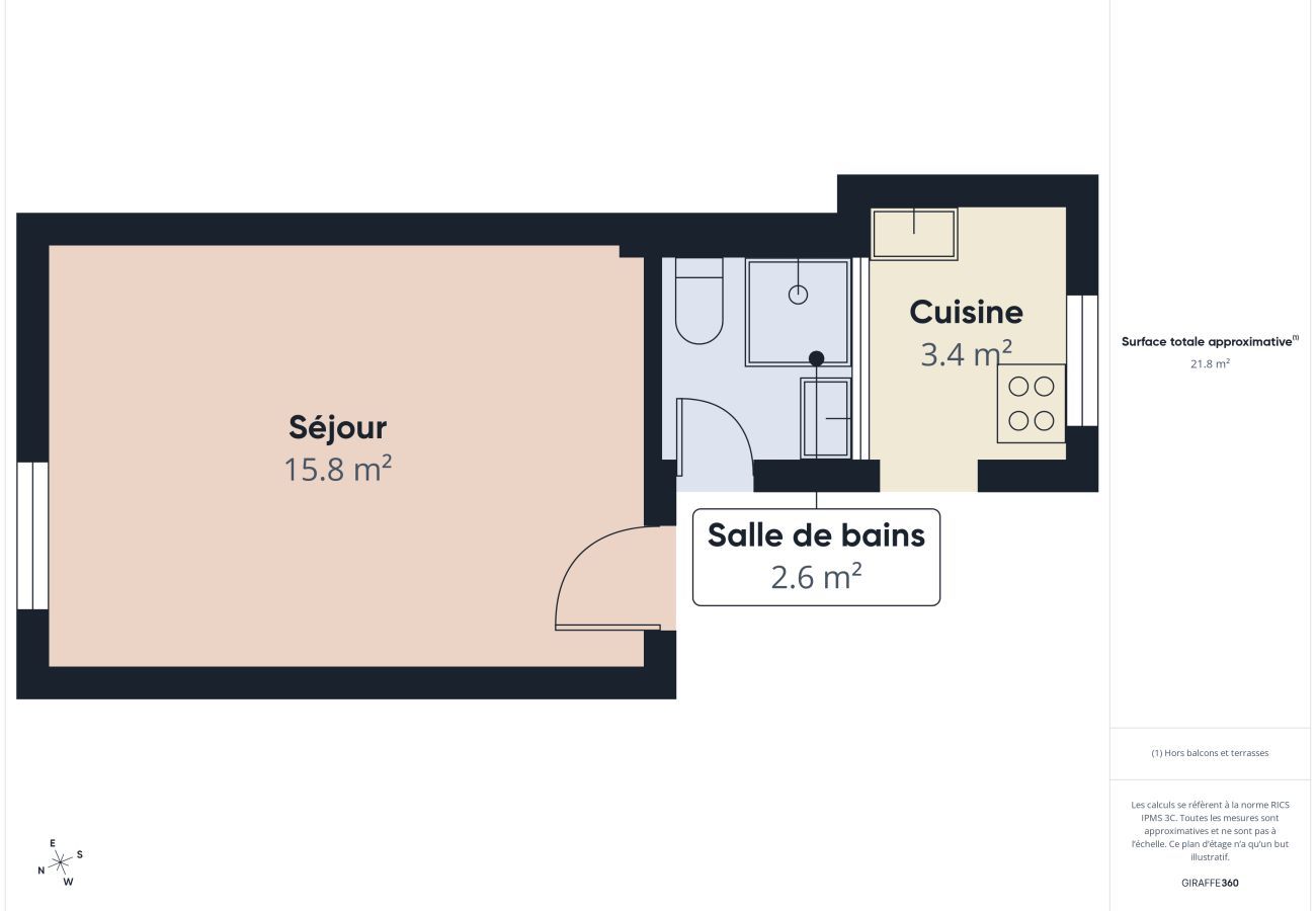Estudio en Le Croisic - Apartamento con vista al mar a 300 m de la playa