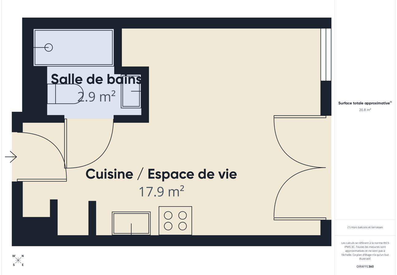 Estudio en Biscarrosse - Ericeira - apto 3, piscina común