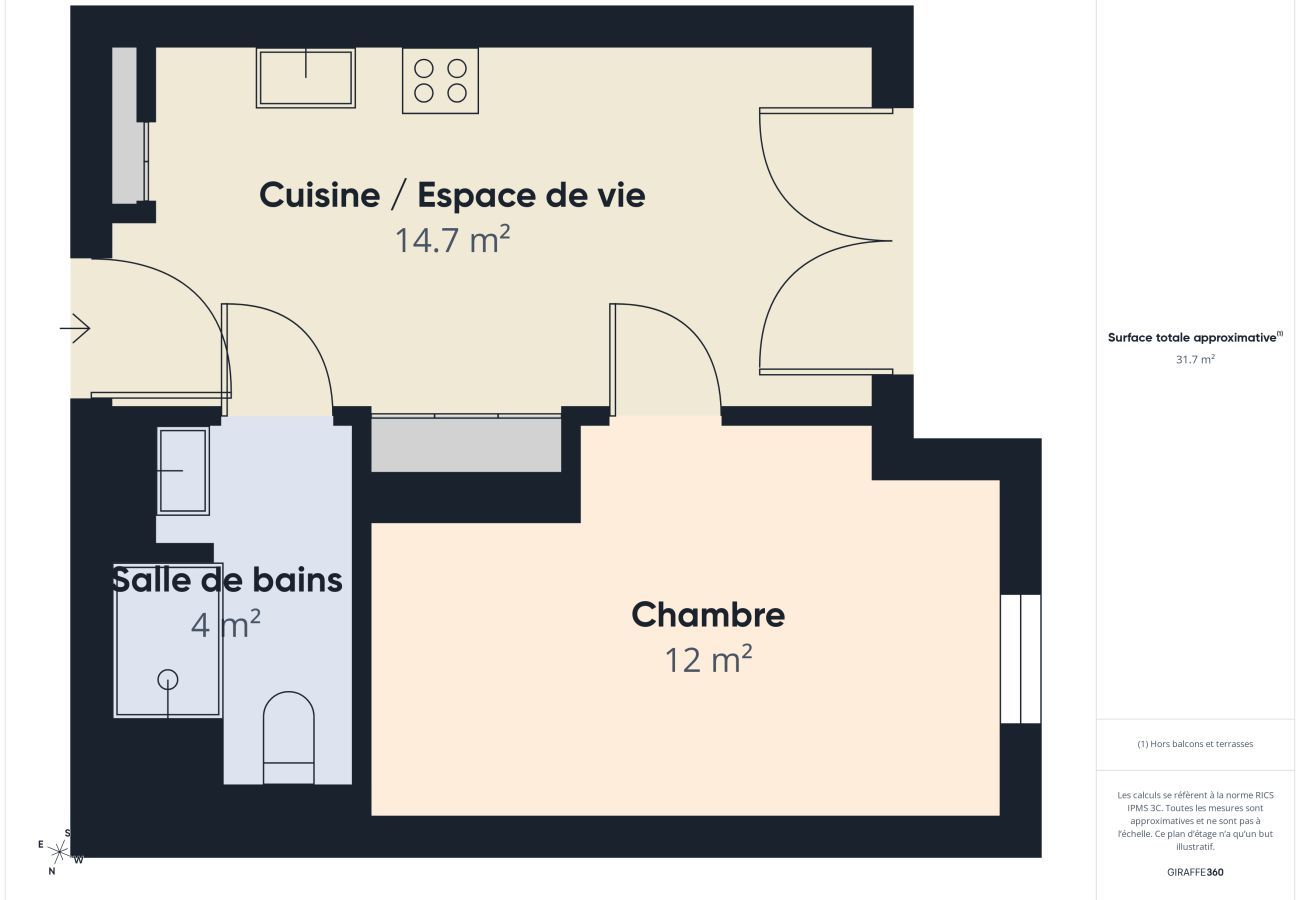 Apartamento en Biscarrosse - Noosa apartamento 4 pers piscina común
