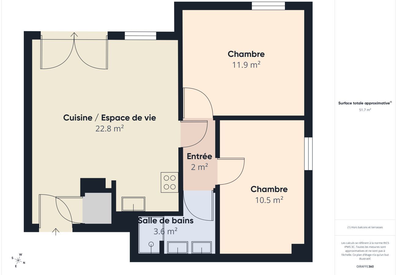 Apartamento en Biscarrosse - El Drift - 6 pers. - piscina común