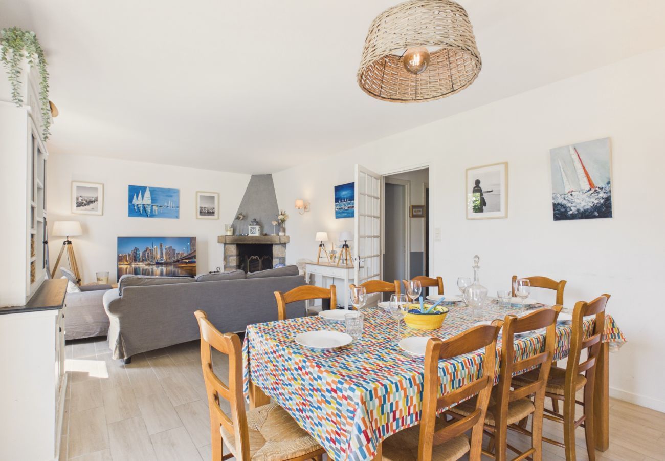 Casa en Arzon - Casa 12 pers a 950m de la playa con jardín