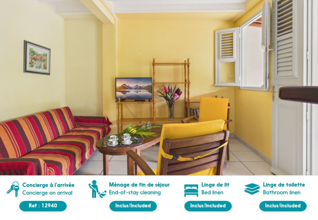 Apartamento en Les Anses-d´Arlet - A 100 m del mar – Apart terraza – para 5 personas