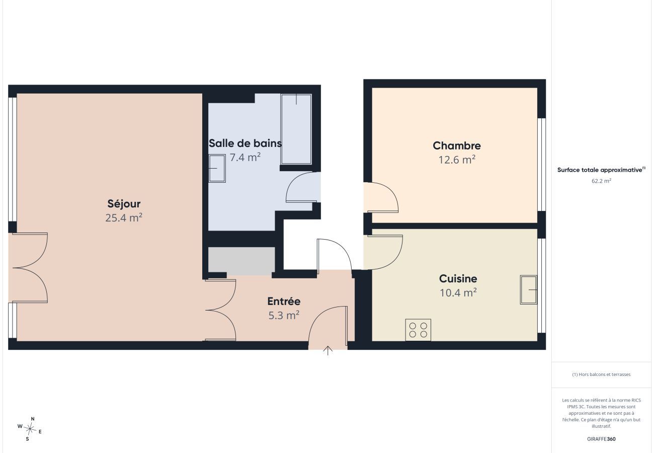 Apartamento en Bénodet - 100 m mar – Apartamento para 4 personas terraza